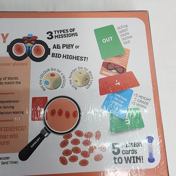 Chalk and Chuckles Super Word Spy  Word Games for Kids,-Adults Age 8-99, NEW - Picture 8 of 12